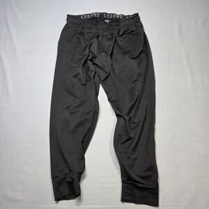 LEG3ND Jogger Pants XL Black Elastic Drawstring Waist